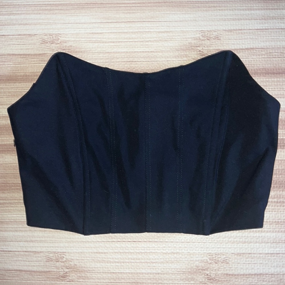 Black corset top , size medium, never worn